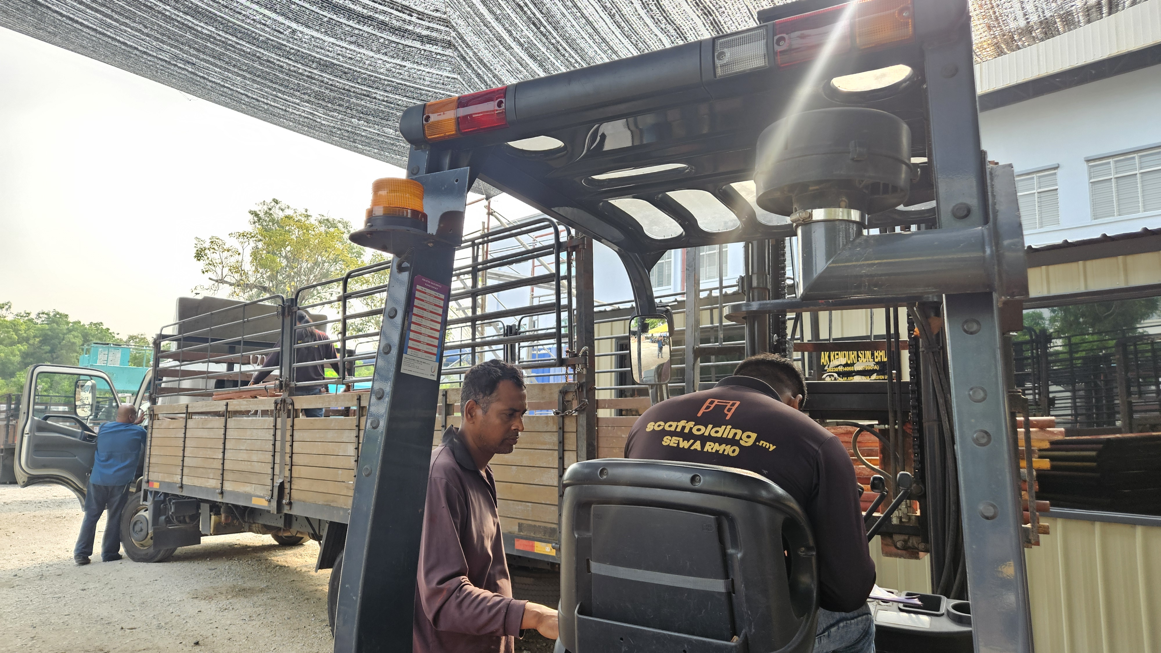 Scaffolding warehouse operations